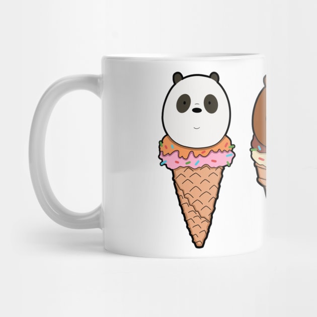 "We bare bears" in icecream by Noya_Bur